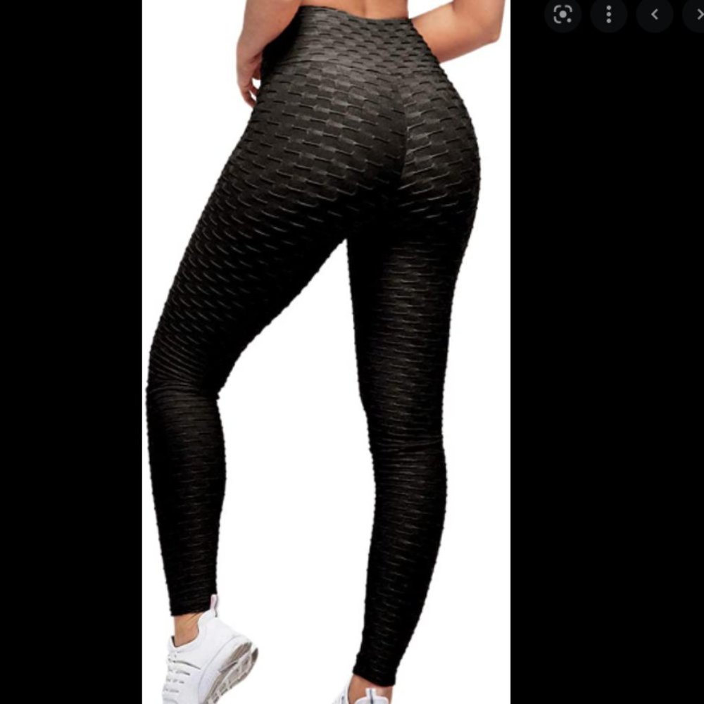 Cross Women's High Waist Booty Ruched Textured Leg
